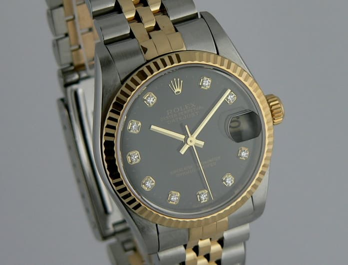 Rolex Lady's Datejust 2T Diamond Markers
 