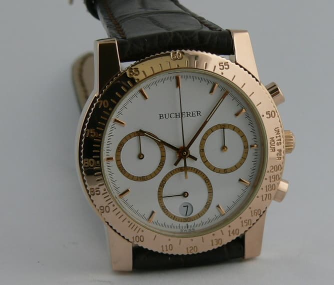 Bucherer Chrono Quartz Rose Gold