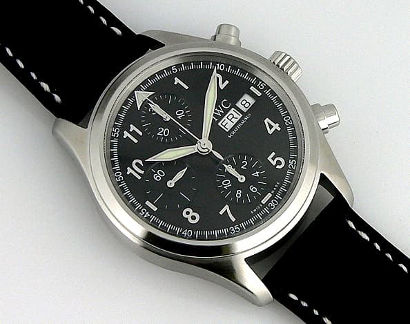 IWC Flieger Spitfire Chrono Auto Black Dial