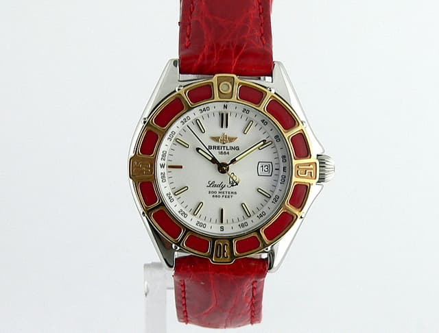Breitling Lady J White Dial SS/Strap Qtz