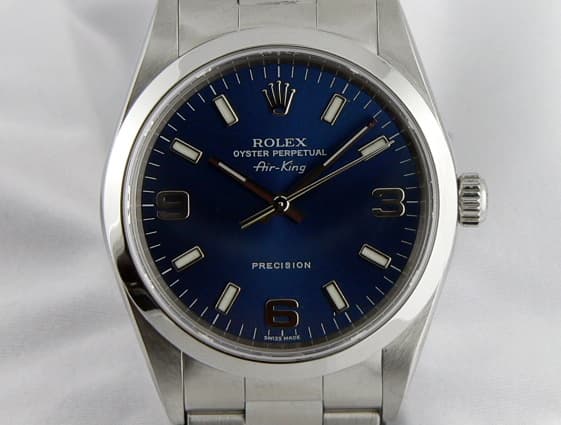 Rolex Air King SS/SS Blue Dial