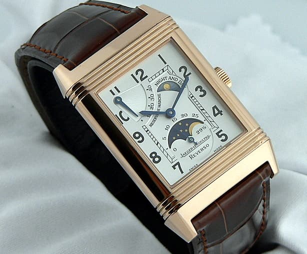 Jaeger LeCoultre Reverso Sun Moon Rose Gold
