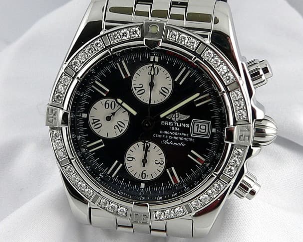 Breitling Chronomat Evolution
SS/SS Black Dial Diamond