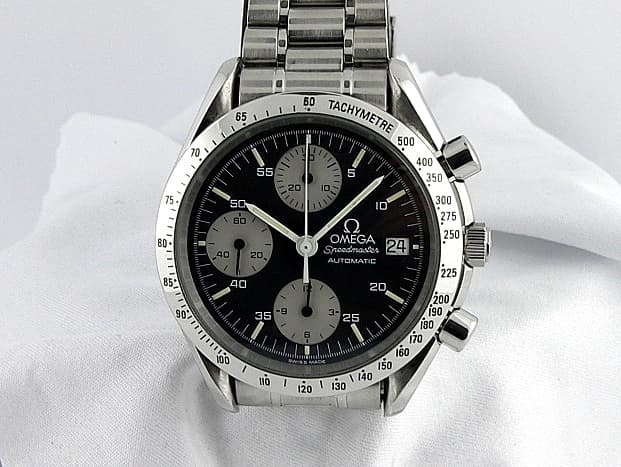 Omega Speedmaster Automatic Chronograph Black Dial SS/SS