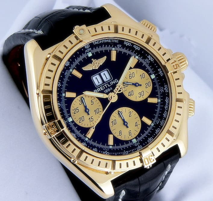 Breitling Crosswind Special Chrono Yellow Gold/Strap 