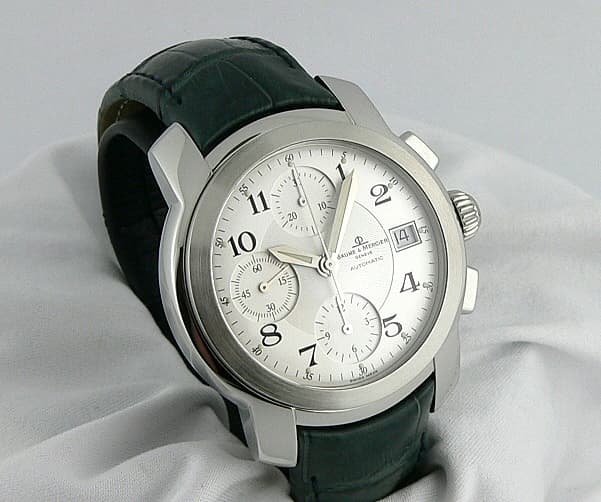 Baume & Mercier Capeland Chrono SS/Strap Silver Dial