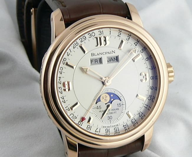 Blancpain 3 Date Rose Half Hunter