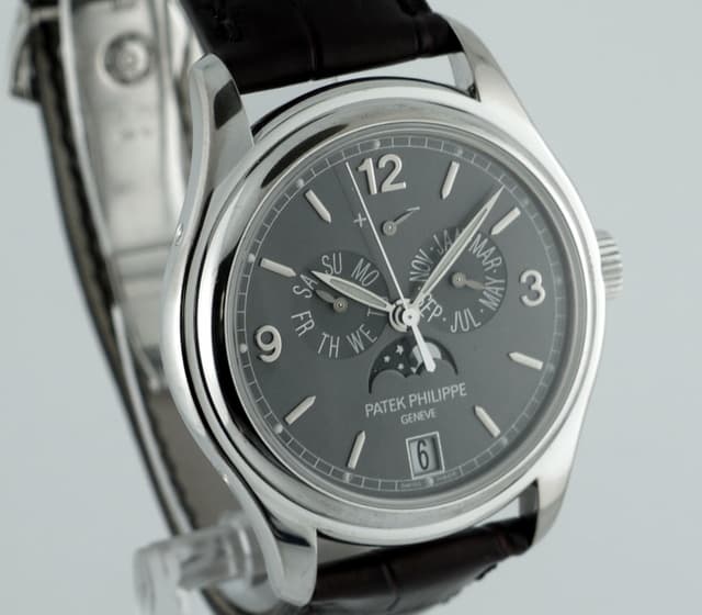 Patek Philippe 5146 White Gold Annual Calendar Gray Dial

