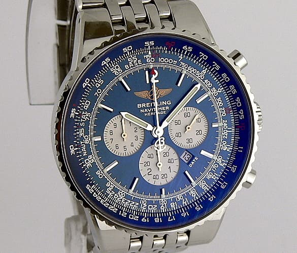 Breitling Navitimer Heritage Flyback Chrono SS/SS
 Blue