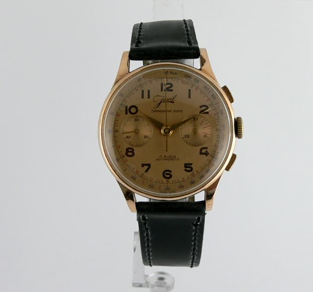 Javil Chronograph Manual Wind 18K Rose Gold