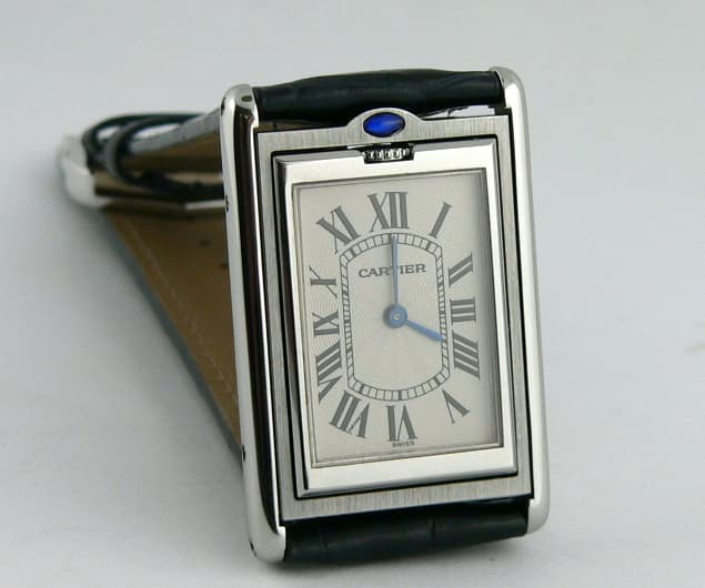 Cartier Tank Basculante Steel 