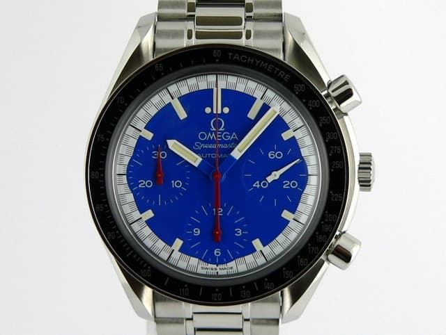 Omega Speedmaster 
Blue Dial
SS/SS
