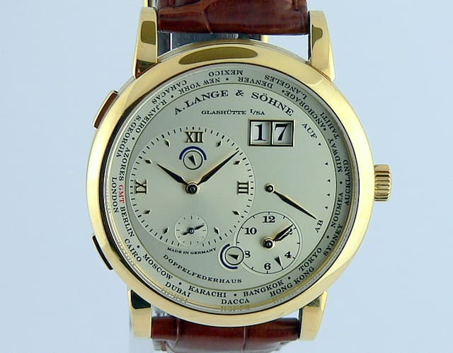 A. Lange and Sohne Lange 1 Timezone Yellow