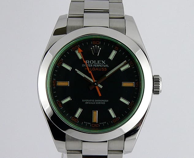 Rolex Milgauss Green Crystal Anniversary Edition 