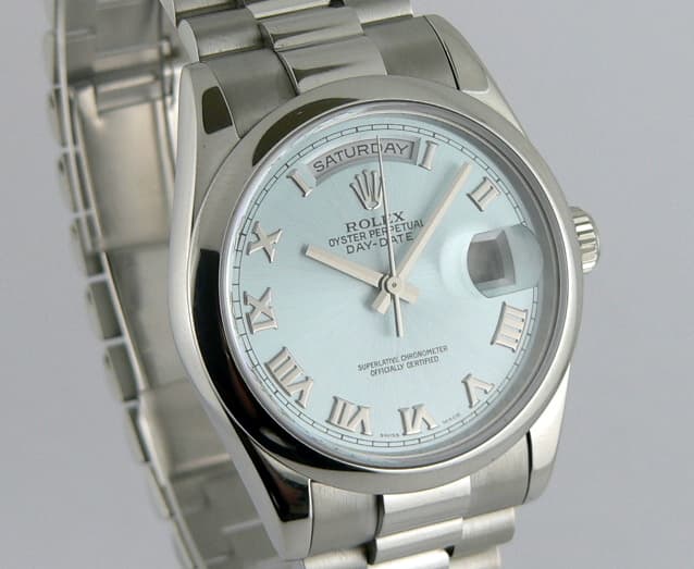 Rolex President Plat
Glacier Dial