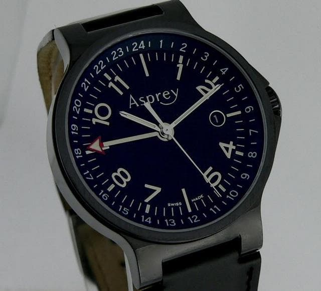 Asprey PEDRO No. 8 Dual Time Auto 
PVD