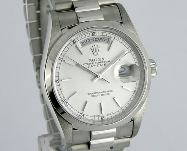 Rolex President Plat
Silver Dial