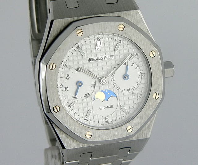Audemars Piguet Royal Oak Day Date Moon SS/SS White