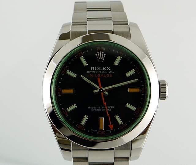 Rolex Milgauss Green Crystal Anniversary Edition 