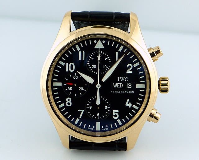 IWC Fliegeruhr Chrono Black Dial 42mm
Rose Gold