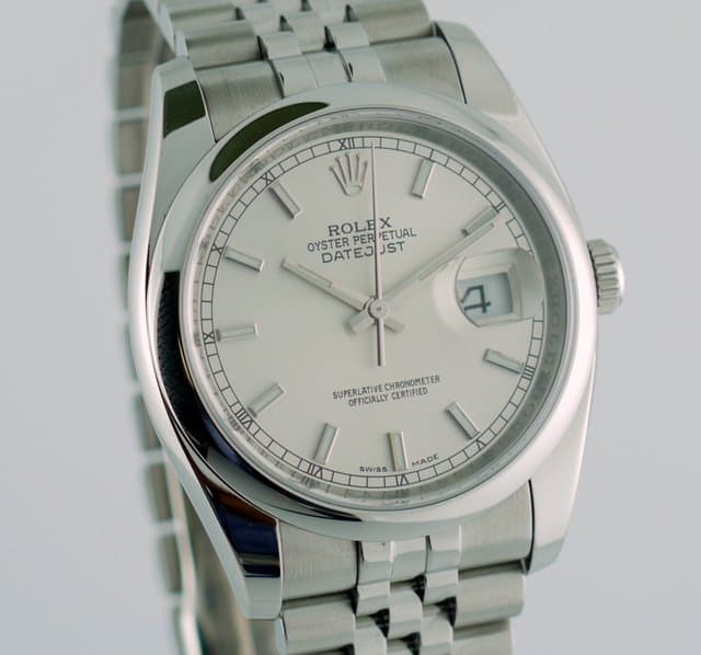 Rolex Datejust White Jubilee Bracelet with Hidden clasp