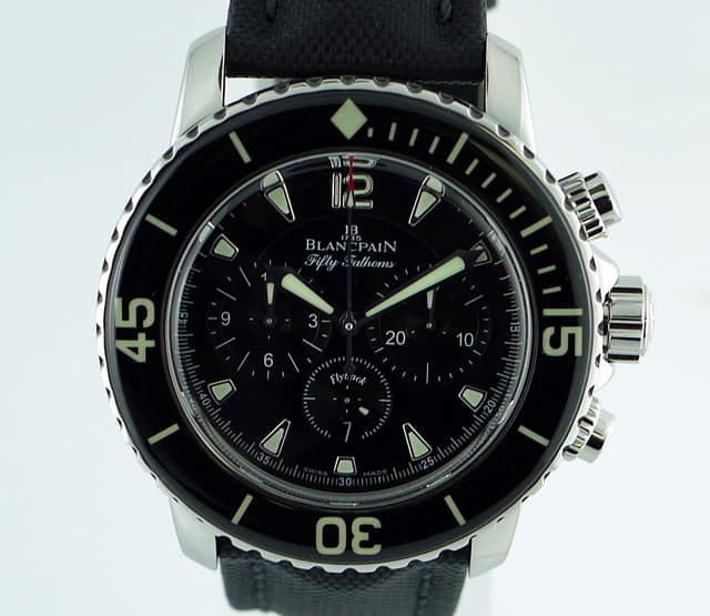 Blancpain Fifty Fathoms SS/Rubber Black
