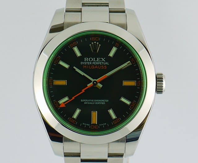 Rolex Milgauss Green Crystal Anniversary Edition 