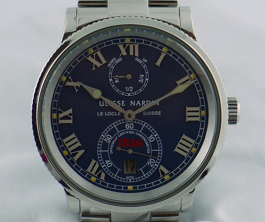 Ulysse Nardin Marine Chronometer 1846 Blue