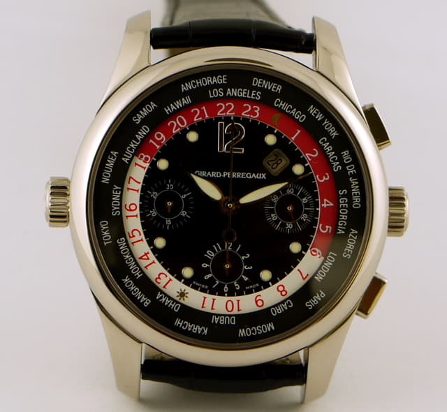 Girard Perregaux Worldtimer WW.TC Chrono White Gold