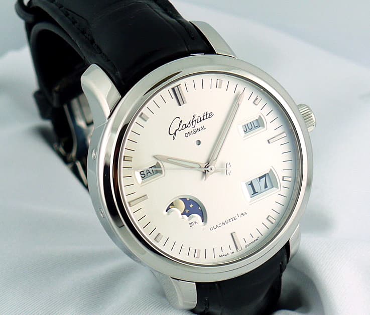 Glashutte Original Senator Perpetual Steel
Silver Dial