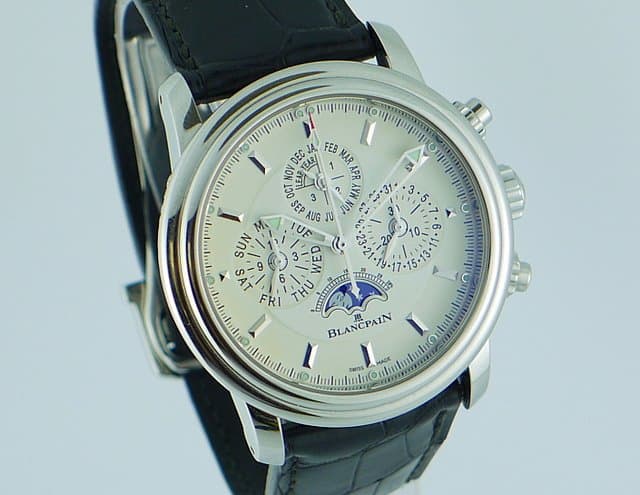 Blancpain 2685 QP Chrono Steel
White Dial