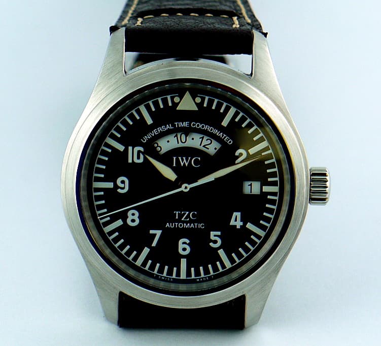 IWC UTC Black Dial Strap