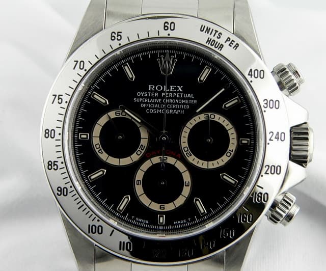 Rolex Daytona SS Black Dial Zenith