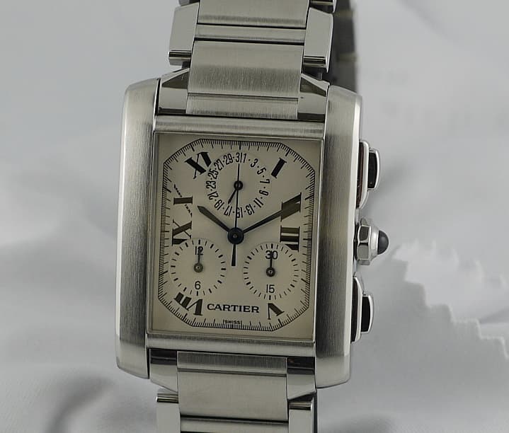 Cartier Tank Francaise Chrono Quartz SS/SS