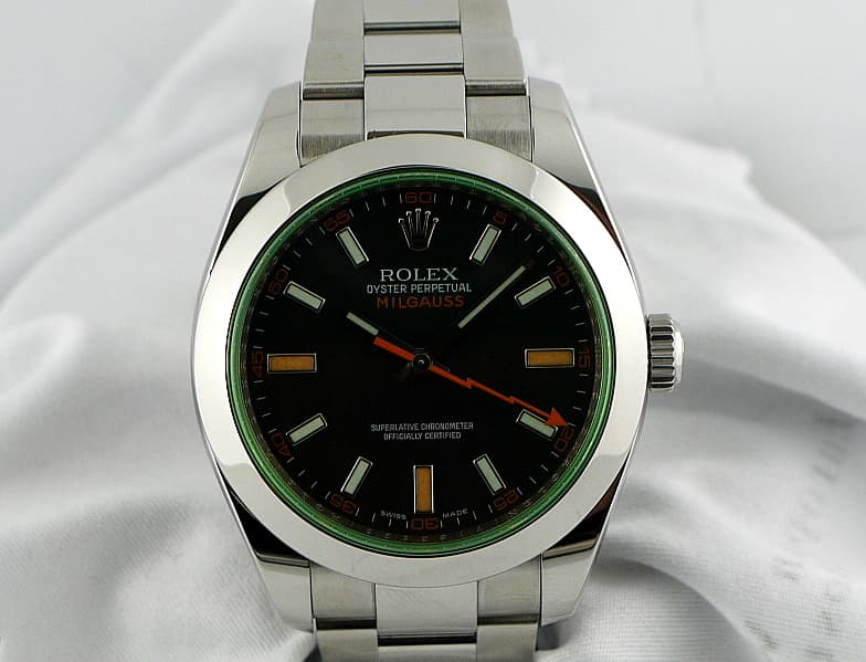 Rolex Milgauss Green Crystal Anniversary Edition 