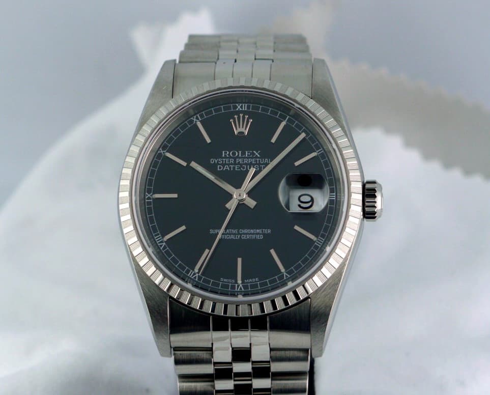 Rolex Datejust Black Dial Steel
