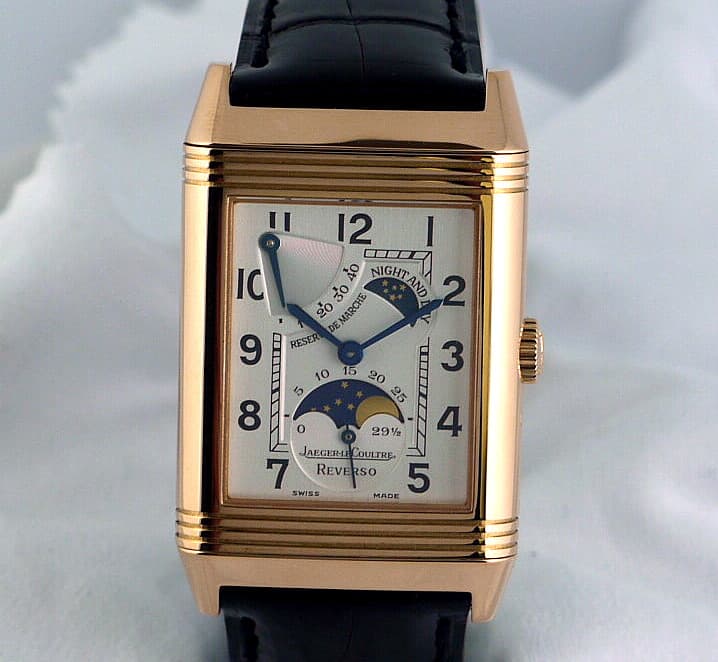 Jaeger LeCoultre Reverso Sun Moon Rose Gold