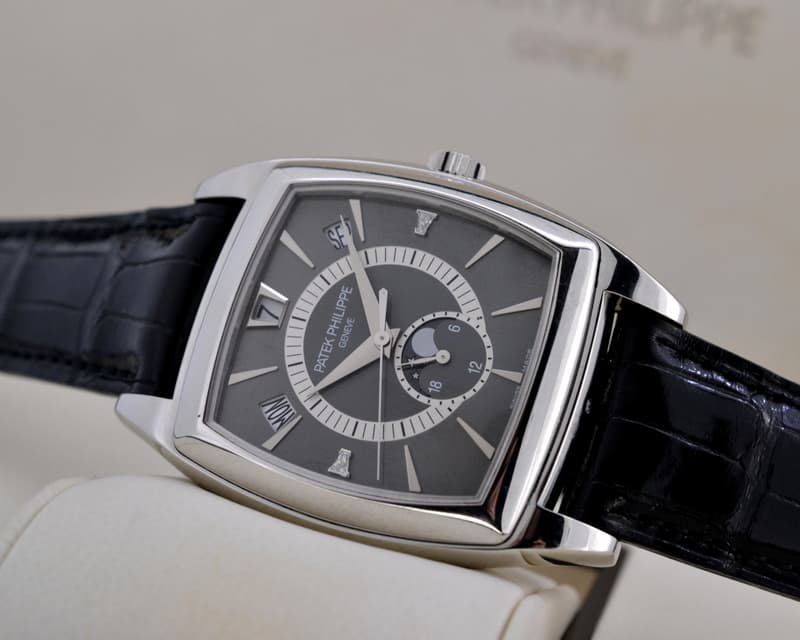 Patek Philippe Gondolo Calendario Platinum Grey Diamond Dial