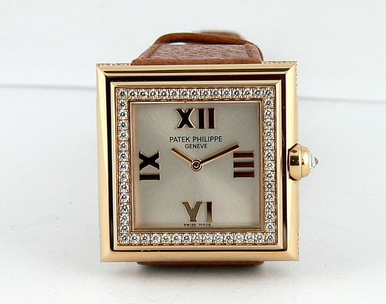 Patek Philippe 4868R Diamond Bezel Gondolo Square Qtz