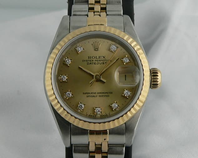 Rolex Lady's Datejust 2T Diamond Markers
 