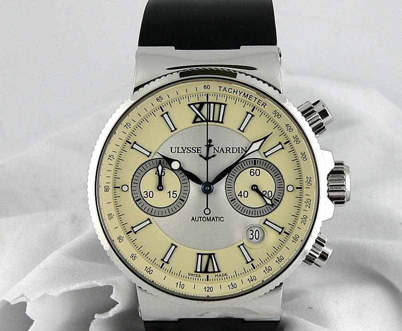 Ulysse Nardin Marine Chrono SS/Rubber Strap
