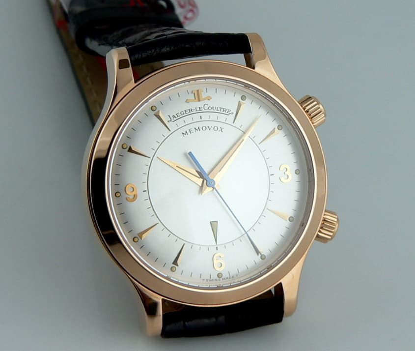 Jaeger LeCoultre Memovox Rose Manual Silver 
