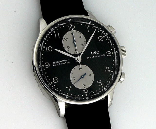 IWC Portugieser Chrono Black Dial
Silver Subdials