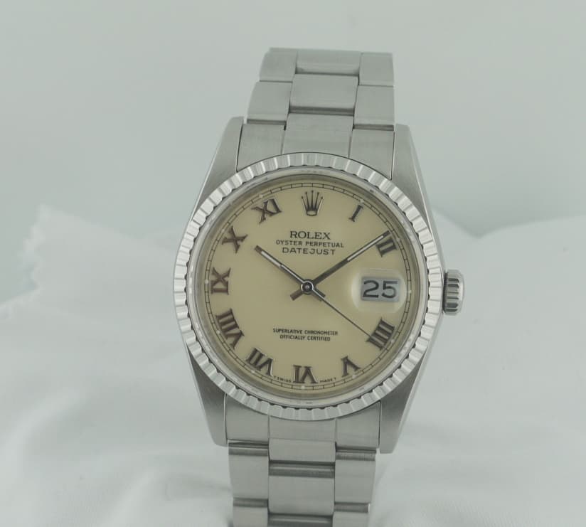 Rolex Datejust Ivory Dial SS/SS