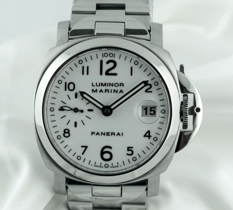 Panerai Luminor Marina 40mm White on Bracelet