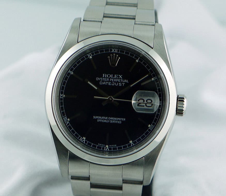 Rolex Datejust Stainless Steel Black Dial