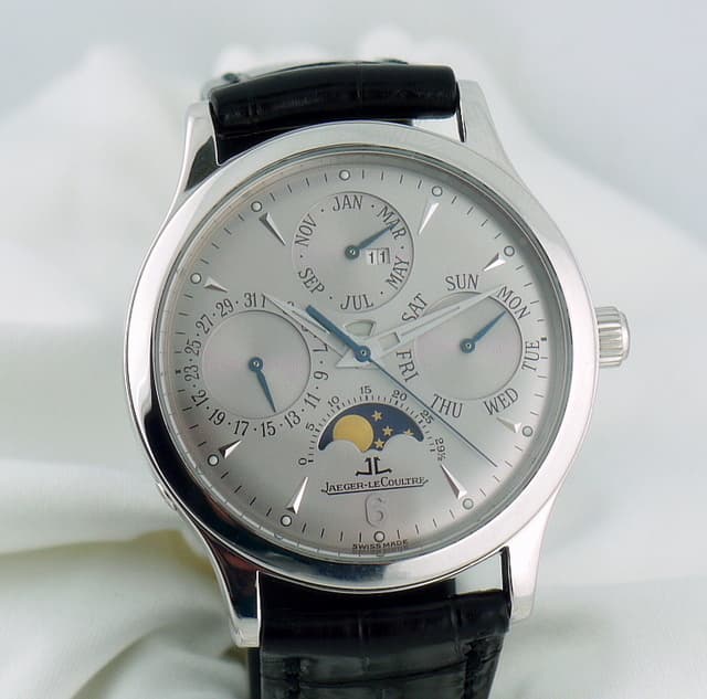 Jaeger LeCoultre Perpetual WG Silver Dial