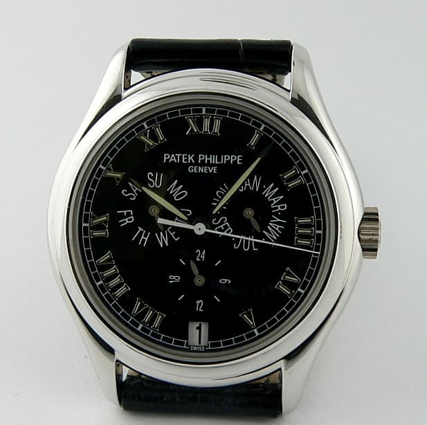 Patek Philippe Annual Calendar 18K White Gold Black Dial 37MM