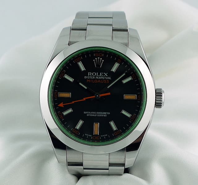 Rolex Milgauss Green Crystal Anniversary Edition 
