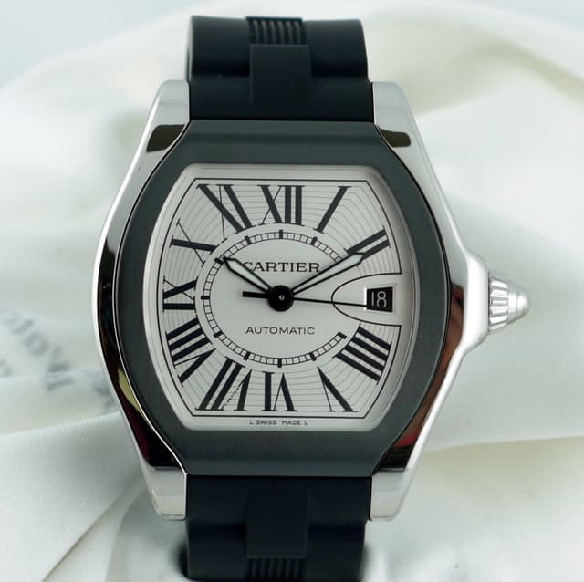 Cartier Roadster "S" Watch SS/Rubber
Silver